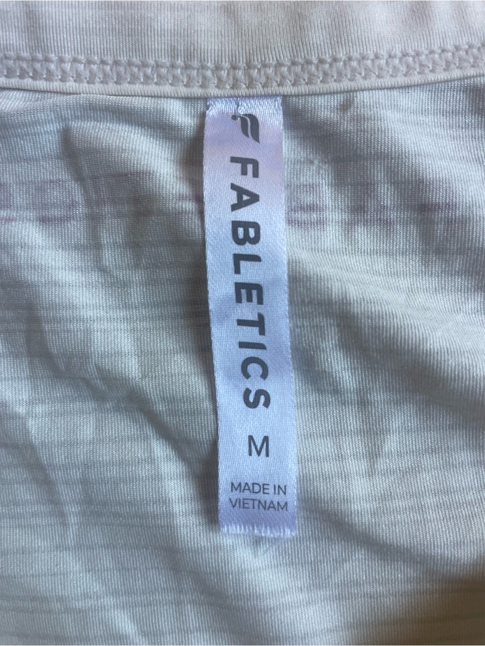 Fabletics Cream Sleeveless Crewneck Tank, Size Medium, Excellent Condition Soft - Picture 7 of 9